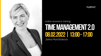 Pozývame vás na online otvorený tréning TIME MANAGEMENT 2.0 | 08.02.2022